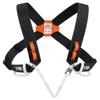 PETZL EXPLO Shoulder Straps for CROLL with Gear Loops - Black/Orange view 1