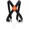 PETZL EXPLO Shoulder Straps for CROLL with Gear Loops - Black/Orange view 3