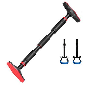 Pull-Up Bars Horizontal Bar Horizontal Bar for Home Horizontal Bar Indoor Door Punch-Free Pull-ups Exercise Equipment Strength Training Equipment (Color : Black, Size : 70-96cm)