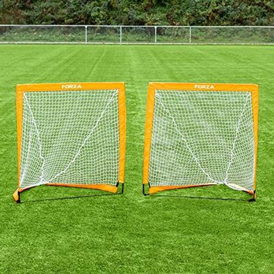 FORZA Flash Pop-Up Lacrosse Goals | Single or Pair | Setup in Seconds! | Perfect for Backyard and Training (Pair)