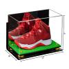 Better Display Cases Acrylic Large Shoe Display Case for Basketball Shoe Soccer Cleat Football Cleat with Mirror, Yellow Risers, Wall Mount and Turf Base (A013/V11) view 2
