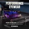 Randolph Eyewear Phantom 2.0 Shooting Glasses for Men or Women  Interchangeable 3-Lens Protective Eyewear Shooting Glasses Set, Sports Sunglasses (Tortoise Frame/Med Yellow) view 3