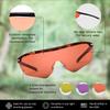 Randolph Eyewear Phantom 2.0 Shooting Glasses for Men or Women  Interchangeable 3-Lens Protective Eyewear Shooting Glasses Set, Sports Sunglasses (Tortoise Frame/Med Yellow) view 4