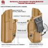 Amberide Glock 26/27/33 IWB Holster,Kydex-Boltaron Inside Waistband Fit Glock 26 27 33 Gen 15,Secure Retention,Quick Draw,030 Cant view 4