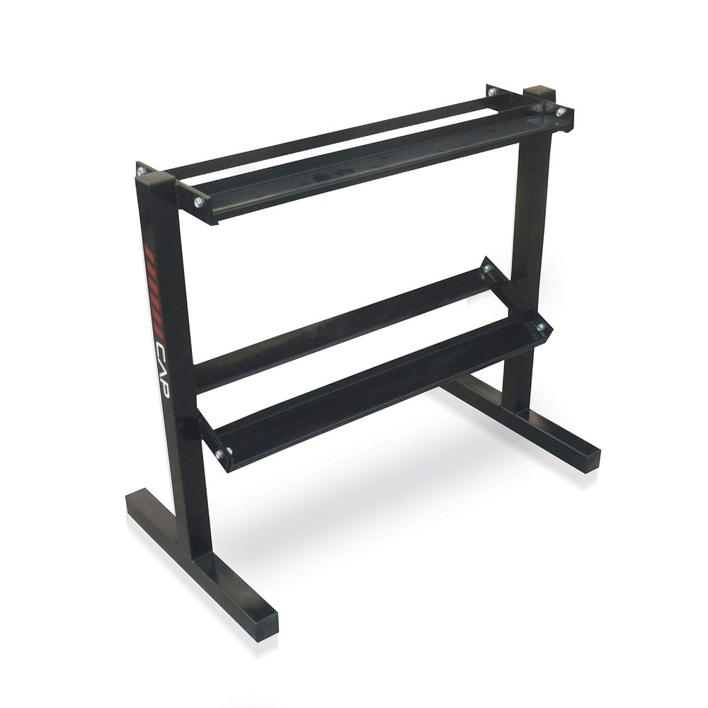 CAP Barbell RK-24D-2J 24 Dumbbell Storage Rack, Black