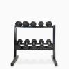 CAP Barbell RK-24D-2J 24 Dumbbell Storage Rack, Black view 3