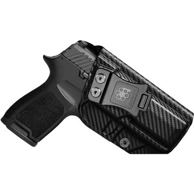 Amberide Sig P320 Carry/Compact/M18 IWB Holster,Kydex-Boltaron Inside Waistband Fit Sig P320 Carry Compact M18 9mm/.40,Secure Retention,Quick Draw,030 Cant