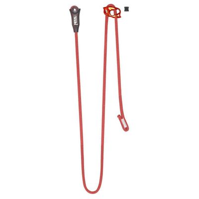 PETZL, Dual Connect Adjust Lanyard Red, Adjustable double lanyard for climbing and mountaineering