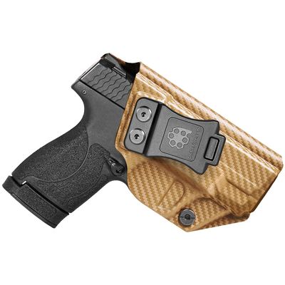 Amberide S&W Shield Plus IWB Holster,Kydex-Boltaron Inside Waistband Fit M&P Shield Plus M2.0 M1.0 3.1" 9mm/.40,Secure Retention,Quick Draw,030 Cant