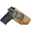 Amberide M&P 380 Shield EZ IWB Holster,Kydex-Boltaron Inside Waistband Fit S&W M&P 380 Shield EZ .380,Secure Retention,Quick Draw,030 Cant view 1