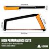 AGAWA - BOREAL21 Tripper Kit - Includes 21" Folding Saw, Nylon Carrying Case, 21" All-Purpose & 21" Aggressive Blade - For Camping, Hiking & Survival Gear (Black Frame/Yellow Handle) view 3