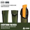 AGAWA - BOREAL21 Tripper Kit - Includes 21" Folding Saw, Nylon Carrying Case, 21" All-Purpose & 21" Aggressive Blade - For Camping, Hiking & Survival Gear (Black Frame/Yellow Handle) view 4