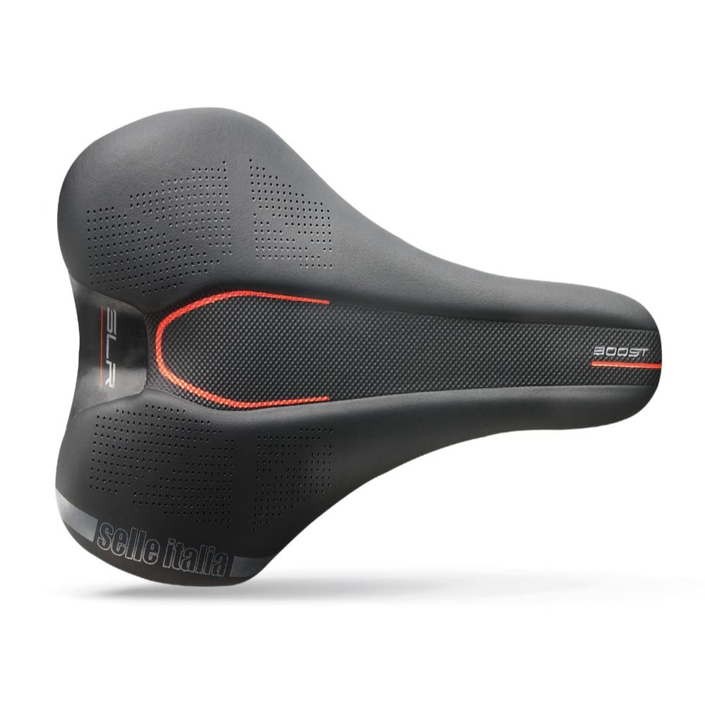 Selle Italia SLR Boost Kit Carbonio Road Bike Saddle - Comfortable Road Bicycle Seat for Men and Women, Black, Kit Carbon, 248 x 130mm
