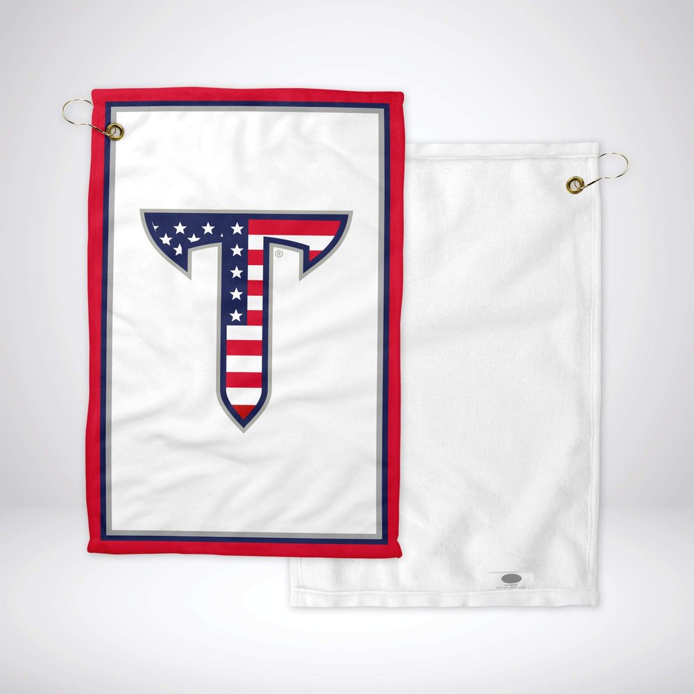 greeklife.store Troy University Golf Towel - Microfiber Towel 11" X 18" Size Face Towel and Sport Towel - This Microfiber Travel Towel Perfect for Schools, Sports, Gyms Golf Courses
