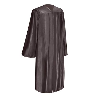 Endea Church Shiny Choir Robe (48XL (5'3" - 5'5") Fullfit, Brown)
