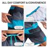 Kanu Surf Men's Mirage Swim Trunks (Regular & Extended Sizes), Zipline Black/Aqua, Small view 3