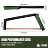 AGAWA - BOREAL21 Tripper Kit - Includes 21" Folding Saw, Nylon Carrying Case, 21" All-Purpose & 21" Aggressive Blade - For Camping, Hiking & Survival Gear (Black Frame/Green Handle) view 3