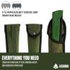 AGAWA - BOREAL21 Tripper Kit - Includes 21" Folding Saw, Nylon Carrying Case, 21" All-Purpose & 21" Aggressive Blade - For Camping, Hiking & Survival Gear (Black Frame/Green Handle) view 4