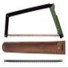 AGAWA - BOREAL24 Backwoods Kit - Includes 24" Folding Saw, Leather Sheath, 24" All-Purpose & 24" Aggressive Saw Blade - For Camping, Hunting & Survival Kit (Black Frame/Green Handle) view 1