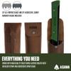 AGAWA - BOREAL24 Backwoods Kit - Includes 24" Folding Saw, Leather Sheath, 24" All-Purpose & 24" Aggressive Saw Blade - For Camping, Hunting & Survival Kit (Black Frame/Green Handle) view 4