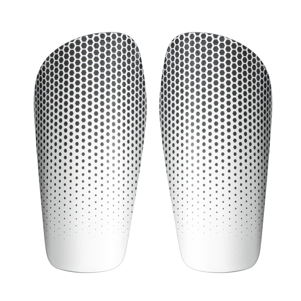 RIP-IT Womens Cut Black & Silver Slip-in Soccer Shin Guards - Large - Includes Hook-and-Loop Straps and Moisture Management Lined Padding