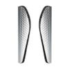 RIP-IT Womens Cut Black & Silver Slip-in Soccer Shin Guards - Large - Includes Hook-and-Loop Straps and Moisture Management Lined Padding view 2