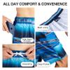 Kanu Surf Mens, Barracuda Swim Trunks (Regular & Extended Sizes), Mileage Navy, Small view 4