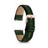 1302 18mm Women's Watch Bands, 20mm Women's Leather Watch Bands, Easy Interchangeable Watch Band, Quick Release, Silver Buckle (Green/Rose Gold Buckle, 20mm) view 1