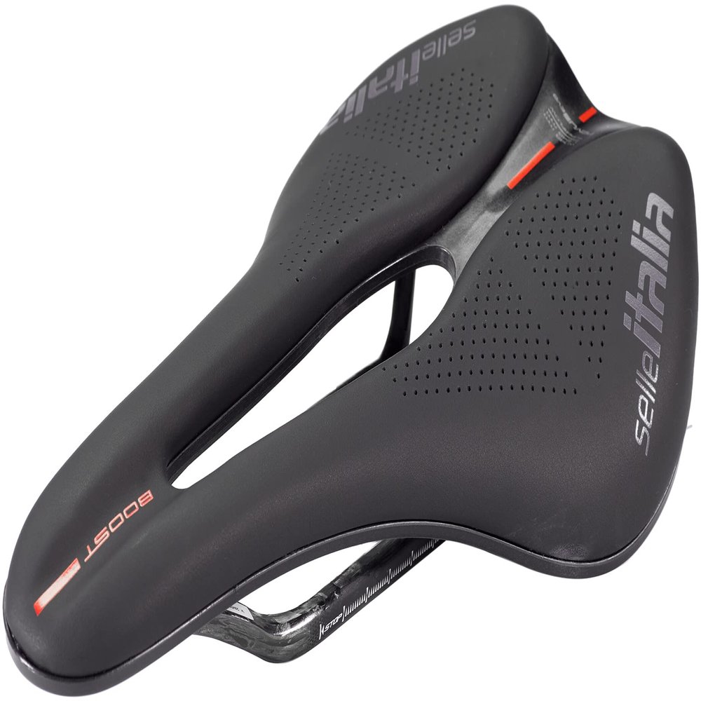 Selle Italia, Novus Evo Boost Kit Carbonio Superflow, Saddle, 248 x 145mm, Unisex, 165g, Black
