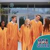 Endea Church Shiny Choir Robe (45 (5'0" - 5'2"), Orange) view 2