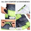 Kanu Surf Men's Mirage Swim Trunks (Regular & Extended Sizes), Zipline Black/Green, 4X view 3