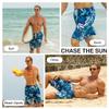 Kanu Surf Men's Flex Swim Trunks (Regular & Extended Sizes), Seaweeds Navy/Royal, 5X view 2