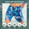 Kanu Surf Men's Flex Swim Trunks (Regular & Extended Sizes), Seaweeds Navy/Royal, 5X view 3