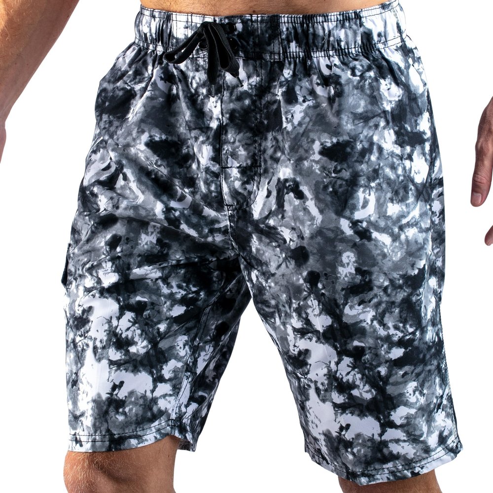 Kanu Surf mens Mirage (Regular & Extended Sizes) fashion swim trunks, Seafoam Black, 3X US