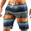 Kanu Surf Mens, Barracuda Swim Trunks (Regular & Extended Sizes), Mileage Navy/Orange, XX-Large view 1