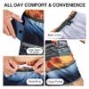 Kanu Surf Mens, Barracuda Swim Trunks (Regular & Extended Sizes), Mileage Navy/Orange, XX-Large view 4
