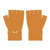 FUFU Gloves Thick Warm Fingerless Gloves Unisex Winter Stretchy Knit Half Finger Gloves (Color : Yellow) view 1