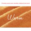 FUFU Gloves Thick Warm Fingerless Gloves Unisex Winter Stretchy Knit Half Finger Gloves (Color : Yellow) view 4