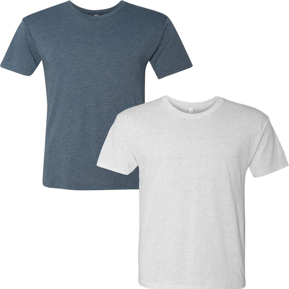Next Level Premium 6010 Men's Tri-Blend Crew Premium Tee Pack of 2