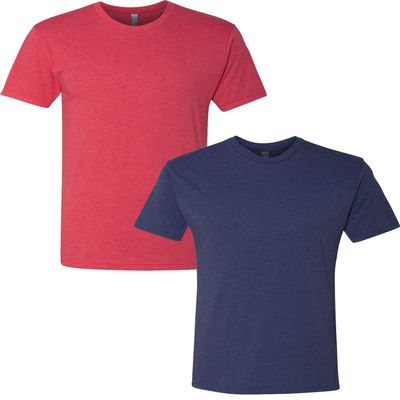 Next Level Premium 6010 Men's Tri-Blend Crew Premium Tee Pack of 2