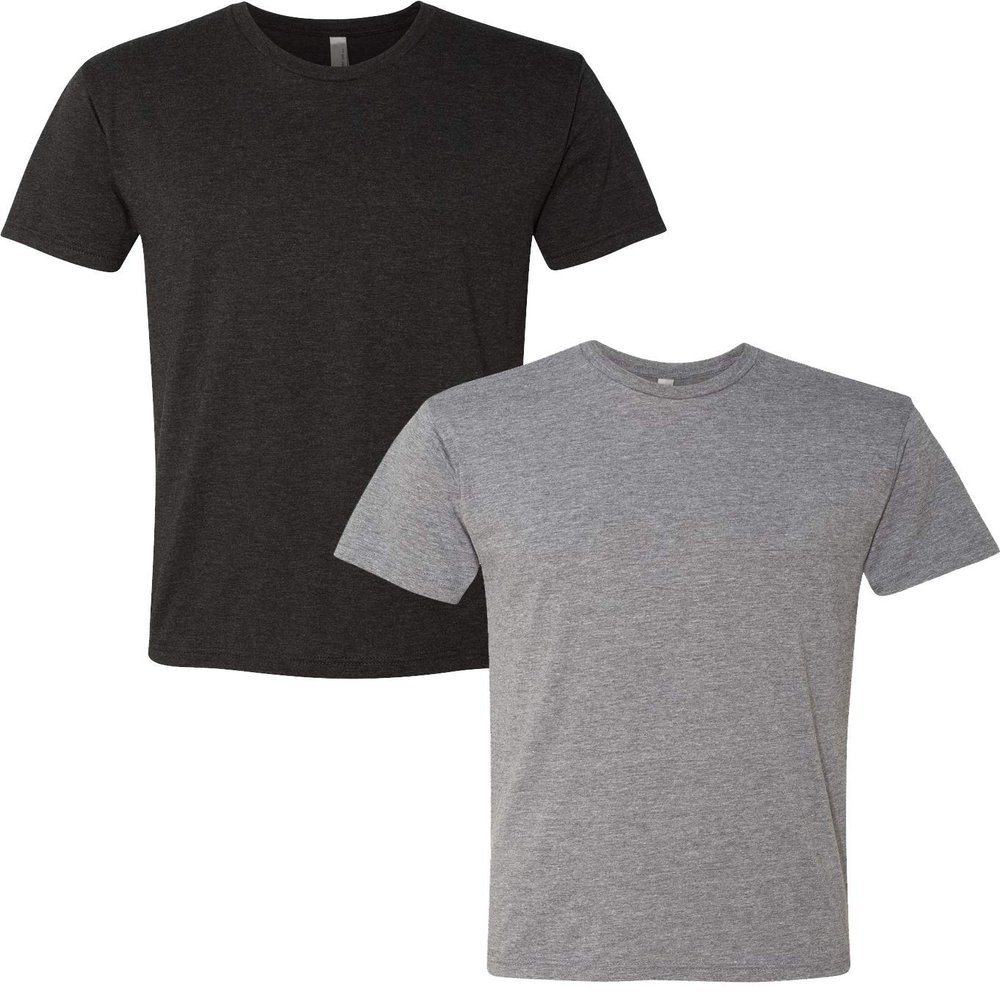 Next Level Premium 6010 Men's Tri-Blend Crew Premium Tee Pack of 2