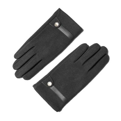 FUFU Gloves Touch Screen Knitted Gloves Winter Gloves Touch Screen Gloves Non-Slip Breathable (Color : Gray)