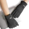 FUFU Gloves Touch Screen Knitted Gloves Winter Gloves Touch Screen Gloves Non-Slip Breathable (Color : Gray) view 2