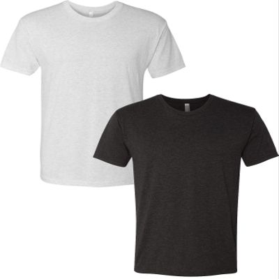 Next Level Premium 6010 Men's Tri-Blend Crew Premium Tee Pack of 2