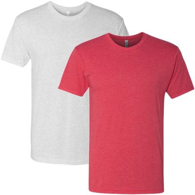 Next Level Premium 6010 Men's Tri-Blend Crew Premium Tee Pack of 2