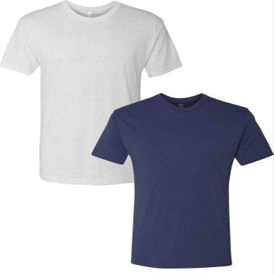 Next Level Premium 6010 Men's Tri-Blend Crew Premium Tee Pack of 2
