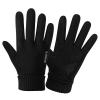 FUFU Gloves Touch Screen Anti-Slip Lightweight Gloves Liners for Cycling Biking Sporting Driving, Running Gloves (Color : Black) view 1
