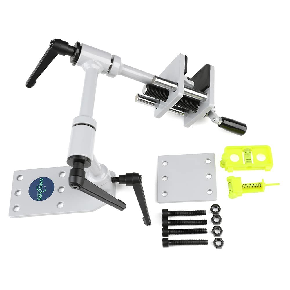 AMEYXGS Bow Vise for Compound Bow 360 Adjustable Bow Mount Tool Compound Bow Press Bow Vice with Level Tuning Kit Maintenance Accessories