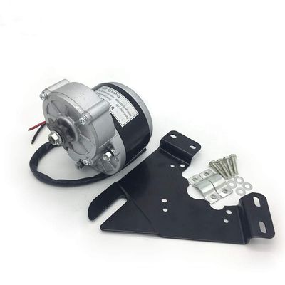 MY1016Z2 250W 36V Golf Cart E-Scooter Miniature Brush DC Motor with Foot Install Brake Plate for Ebike Kit
