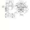 MY1016Z2 250W 36V Golf Cart E-Scooter Miniature Brush DC Motor with Foot Install Brake Plate for Ebike Kit view 3